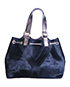 Pony Hair Open Tote, back view